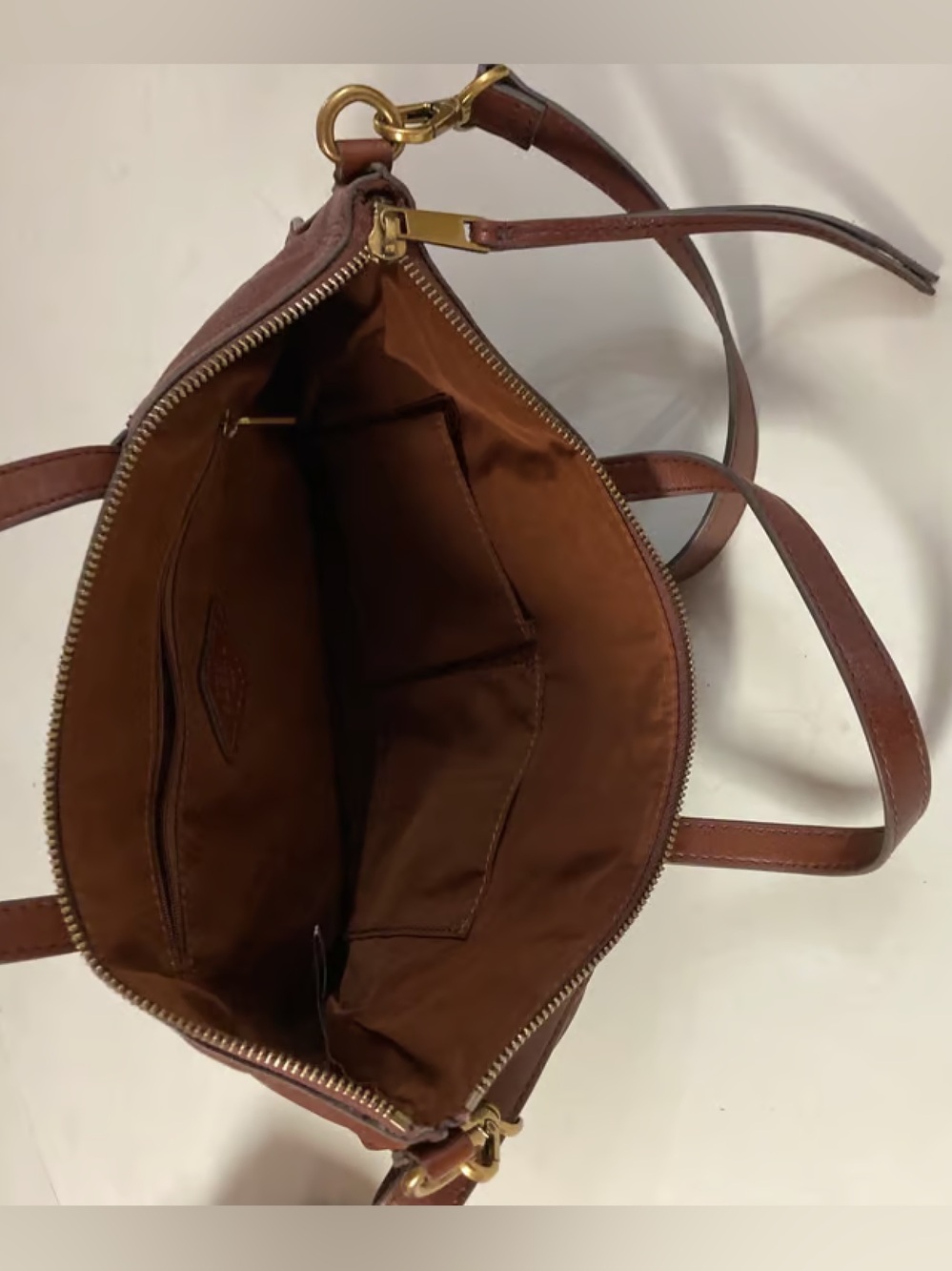 Fossil Brown Leather Skylar Satchel - Picture 4 of 8